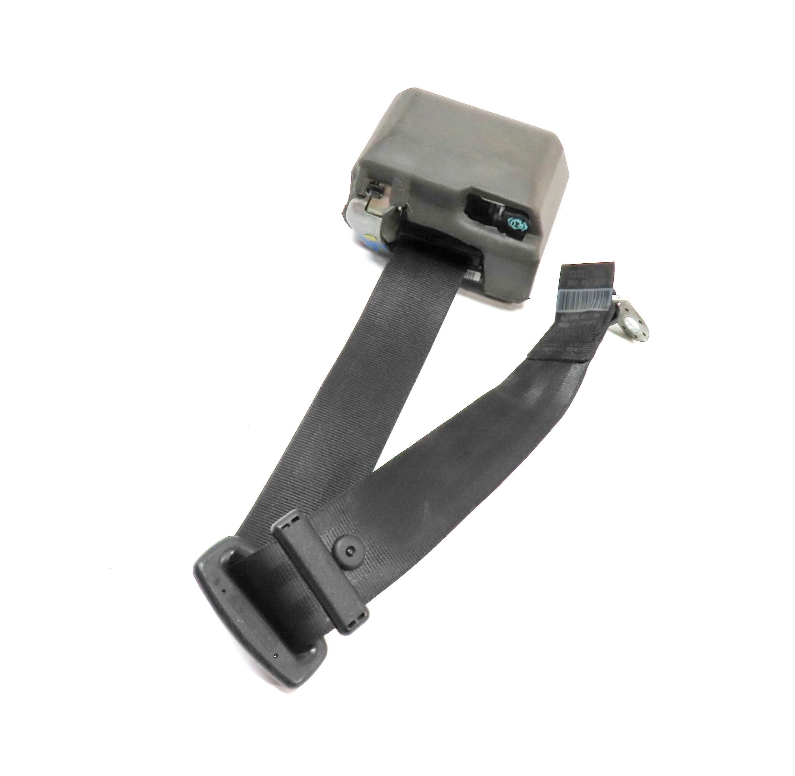2013 AUDI Q5 (B8 8R) REAR LEFT or RIGHT SEAT SEATBELT RETRACTOR (Black) — exact item pictured